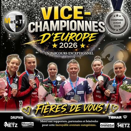 🏓💙 L’aventure européenne s’arrête aux portes du rêve… mais quelle aventure ! 💙🏓