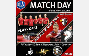 🔥 MATCH DAY – DEMI-FINALE ALLER 🔥