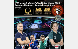 🔥🏓 COUPE DU MONDE ITTF – MACAO 2026 🇨🇳