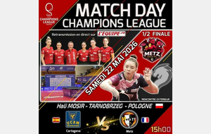 🏓🔥 MATCH DAY – DEMI-FINALE DE LIGUE DES CHAMPIONS ! 🔥🏓