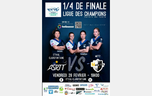 ETIVAL / METZ TT  --  1/4 de Finale Retour ETTU Champions League