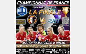 FINALE RETOUR PRO A DAMES 2026  - METZ TT vs ASRTT ÉTIVAL