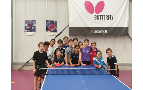 Les entraînements de l'école de tennis de table maintenus !