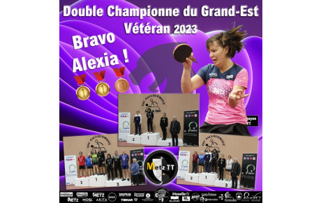 🔥 Double Championne du Grand-Est 2023 🏓 