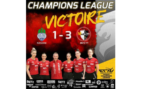 🏓 CHAMPIONS LEAGUE WOMEN – VICTOIRE 💥
